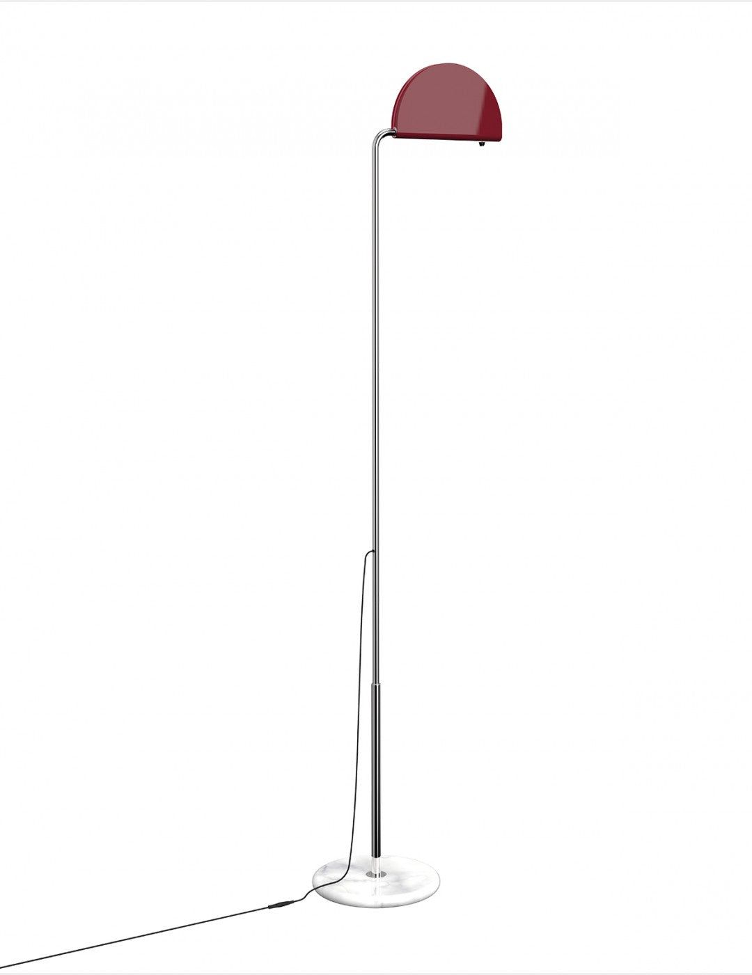 DCW éditions Mezzaluna vloerlamp rood