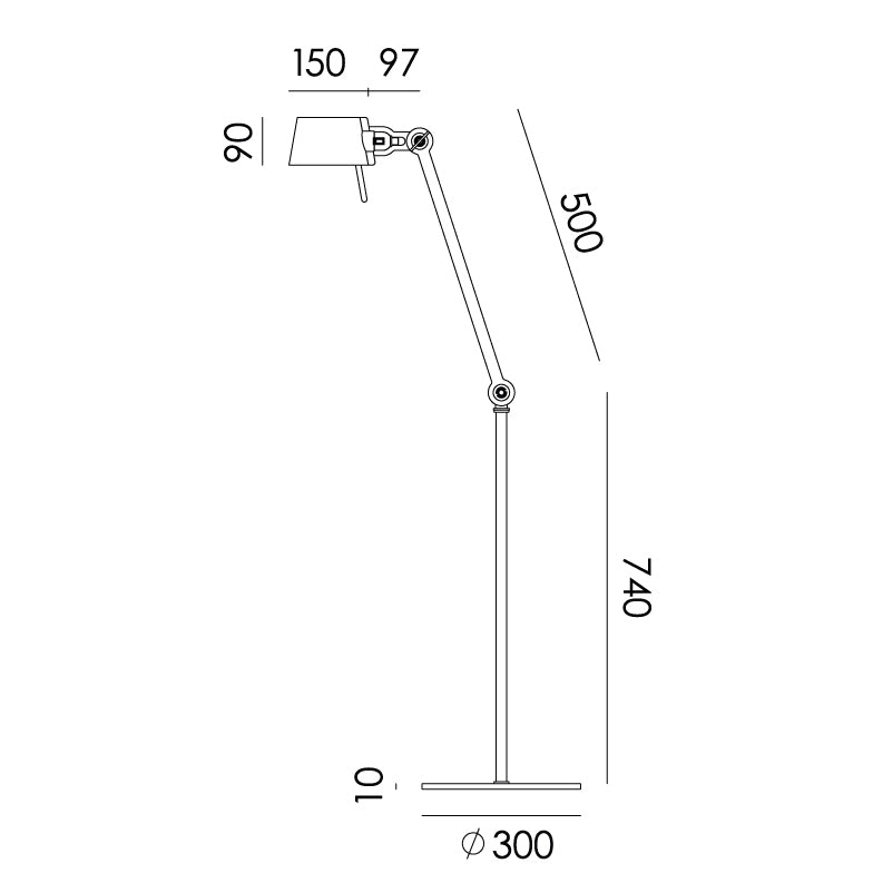 Tonone Bolt 1 arm vloerlamp - Special editie Adam Green