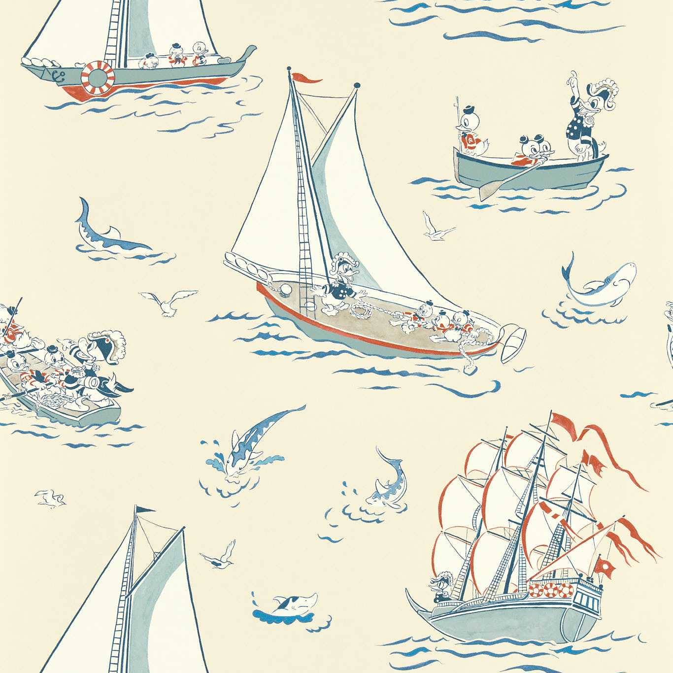 Sanderson x Disney Donald Nautical Sea Salt 217282