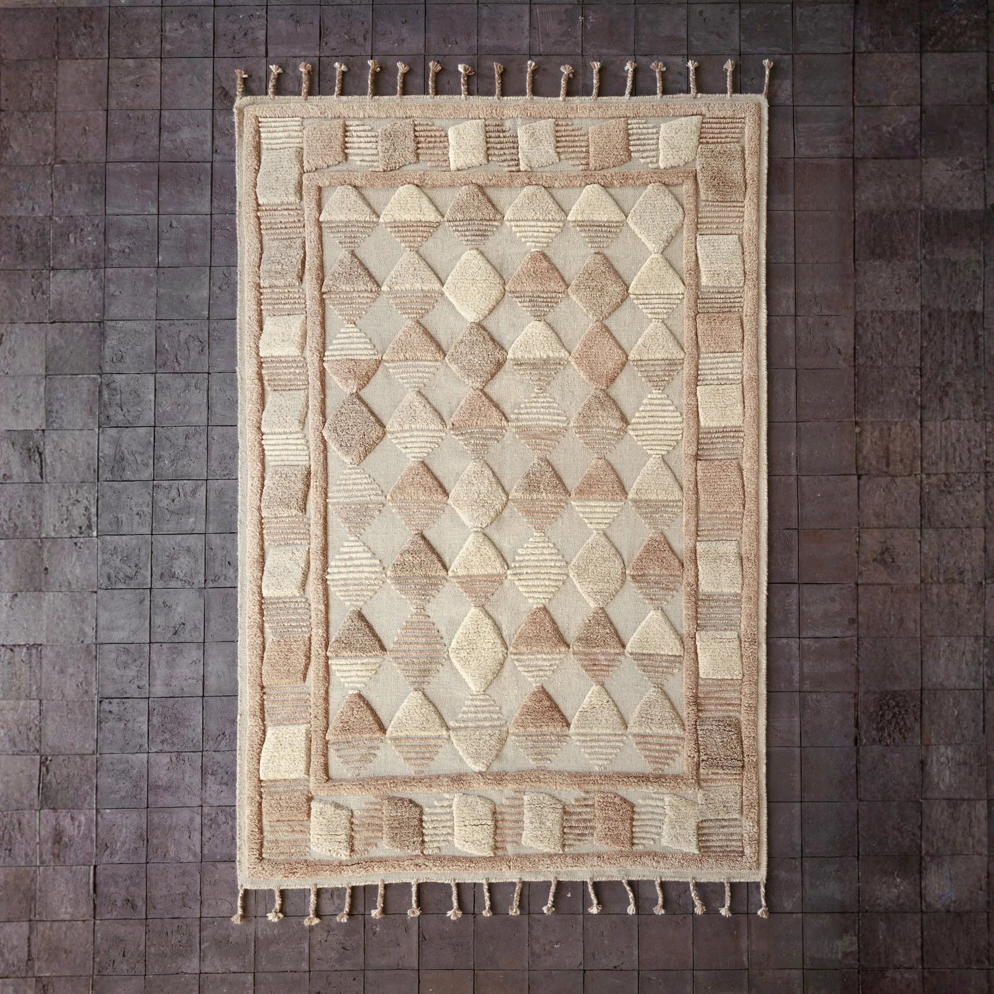 Dusty Deco Lisboa rug Multi Naturel