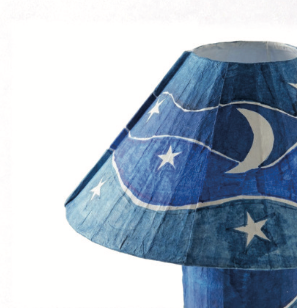 Dusty Deco Luna Blue Paper Table Lamp