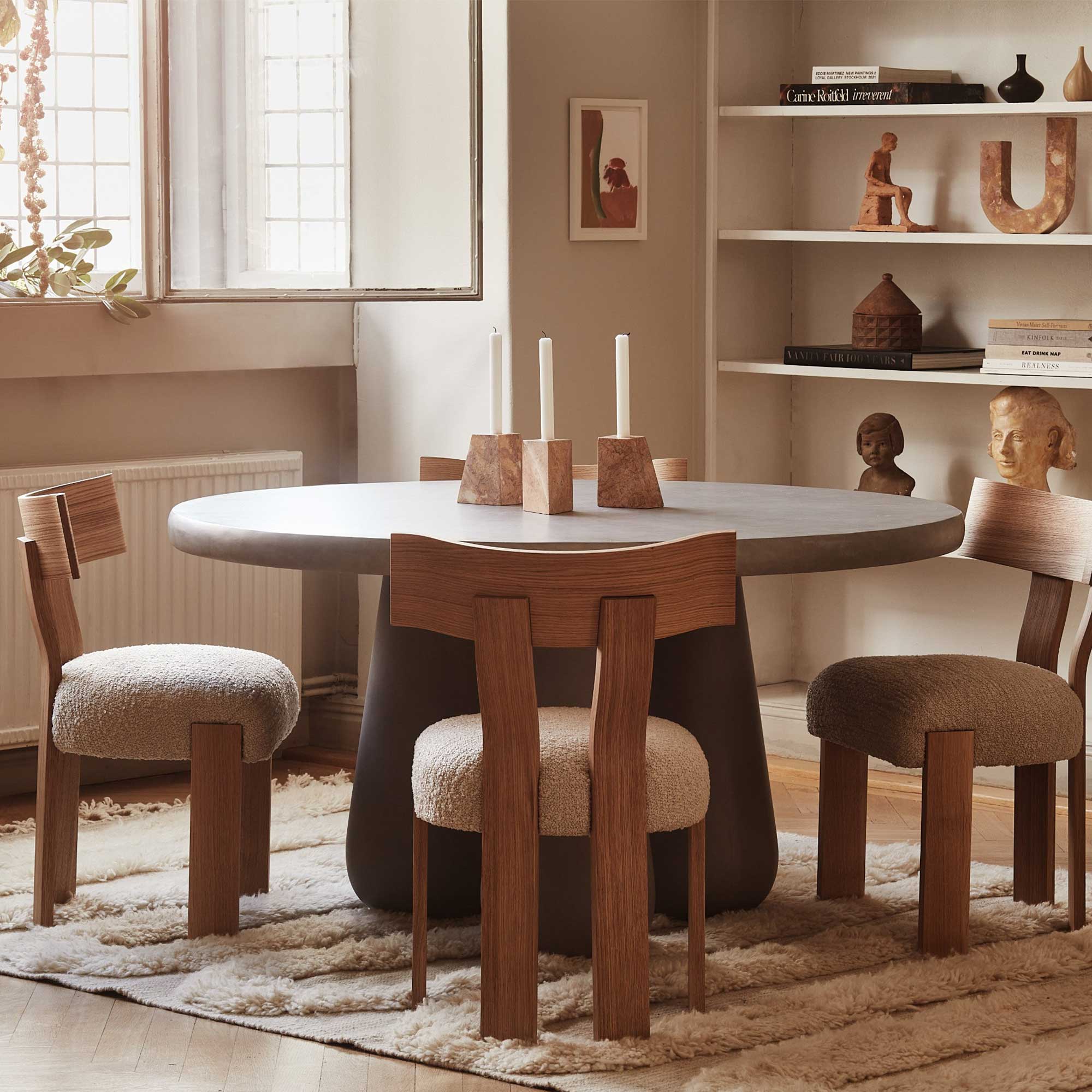 Dusty Deco Snake Rya rug off white