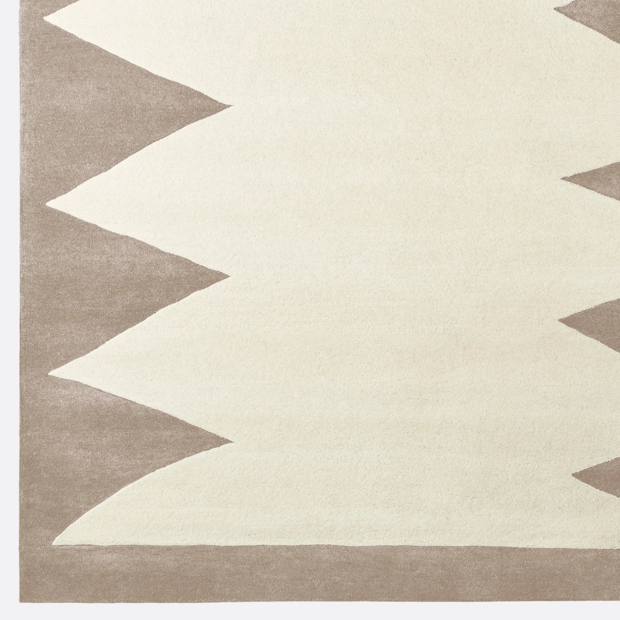 Dusty Deco Zig Zag rug beige