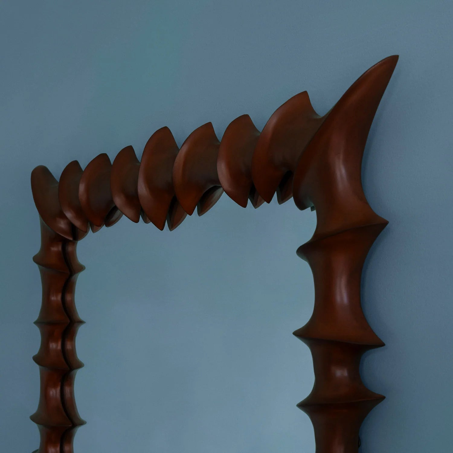 Dusty Deco Brutalist mirror large natural materiaal