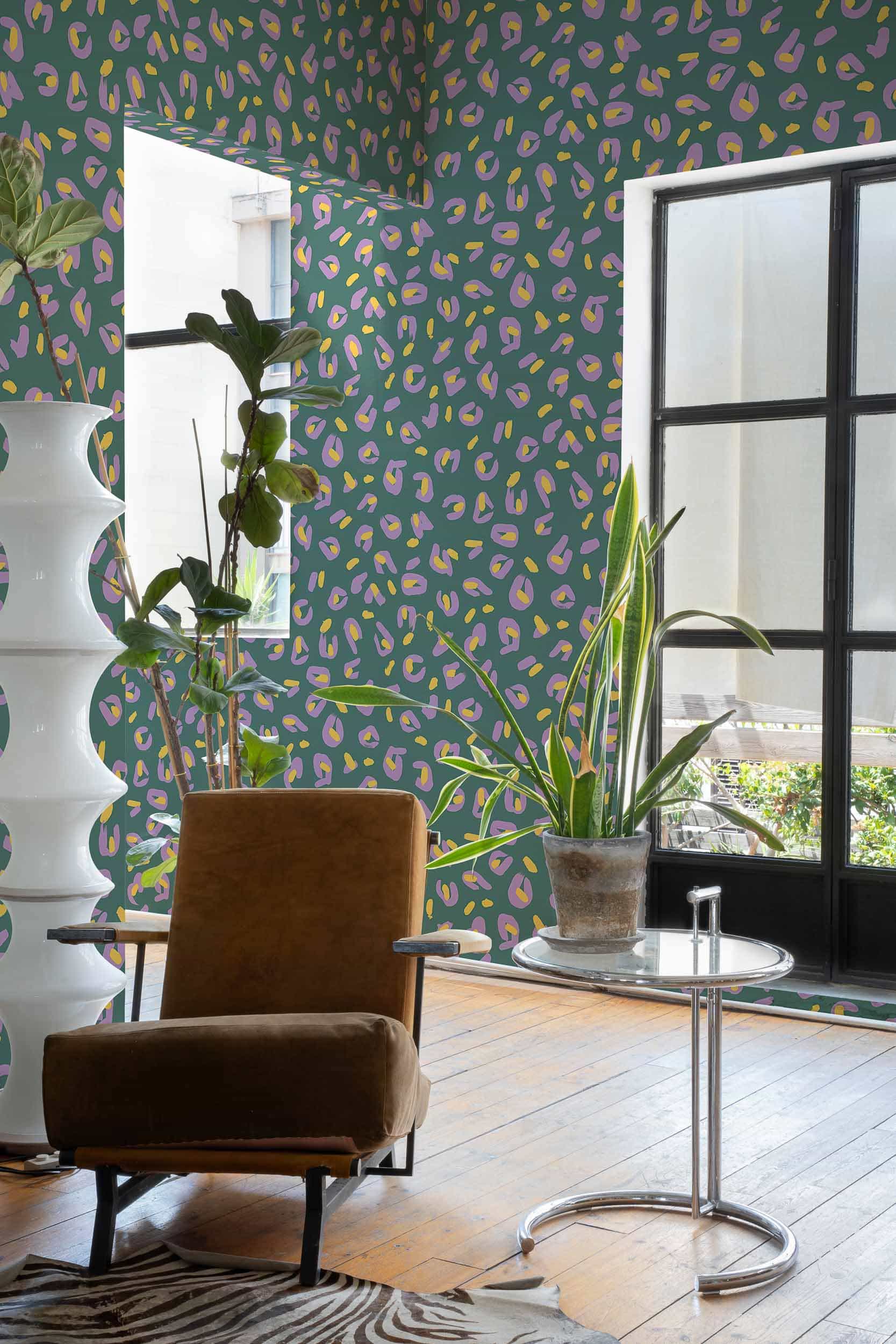 Tres Tintas behang Funky Leopard EF4903-3