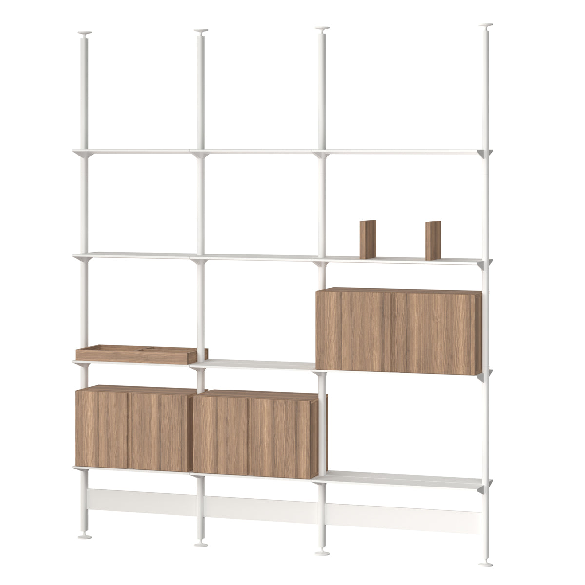 String Furniture Pira G2 system bundle wit walnoot