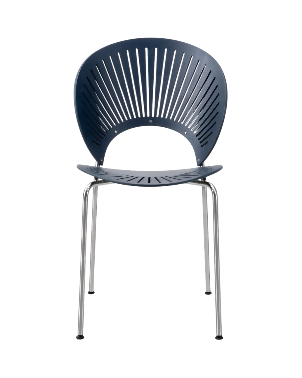 Fredericia Trinidad model 3398 Beech Nordic Blue Chrome