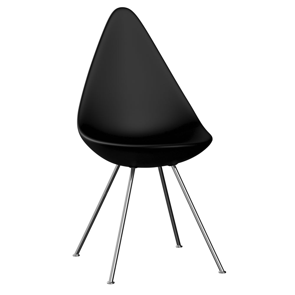 Fritz Hansen Drop chair black chrome