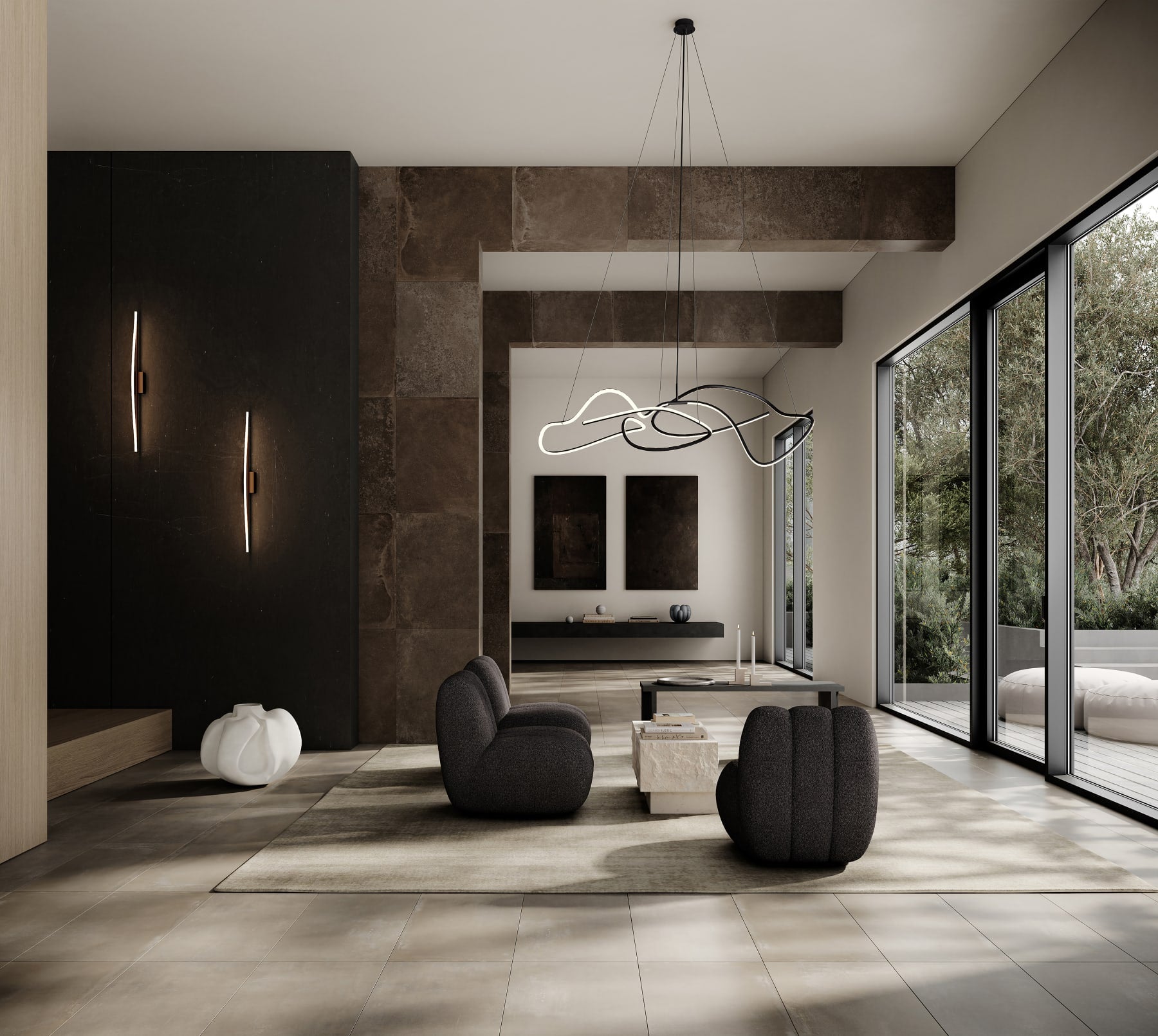 101 Copenhagen Ghost Chandelier Big - Burned Black
