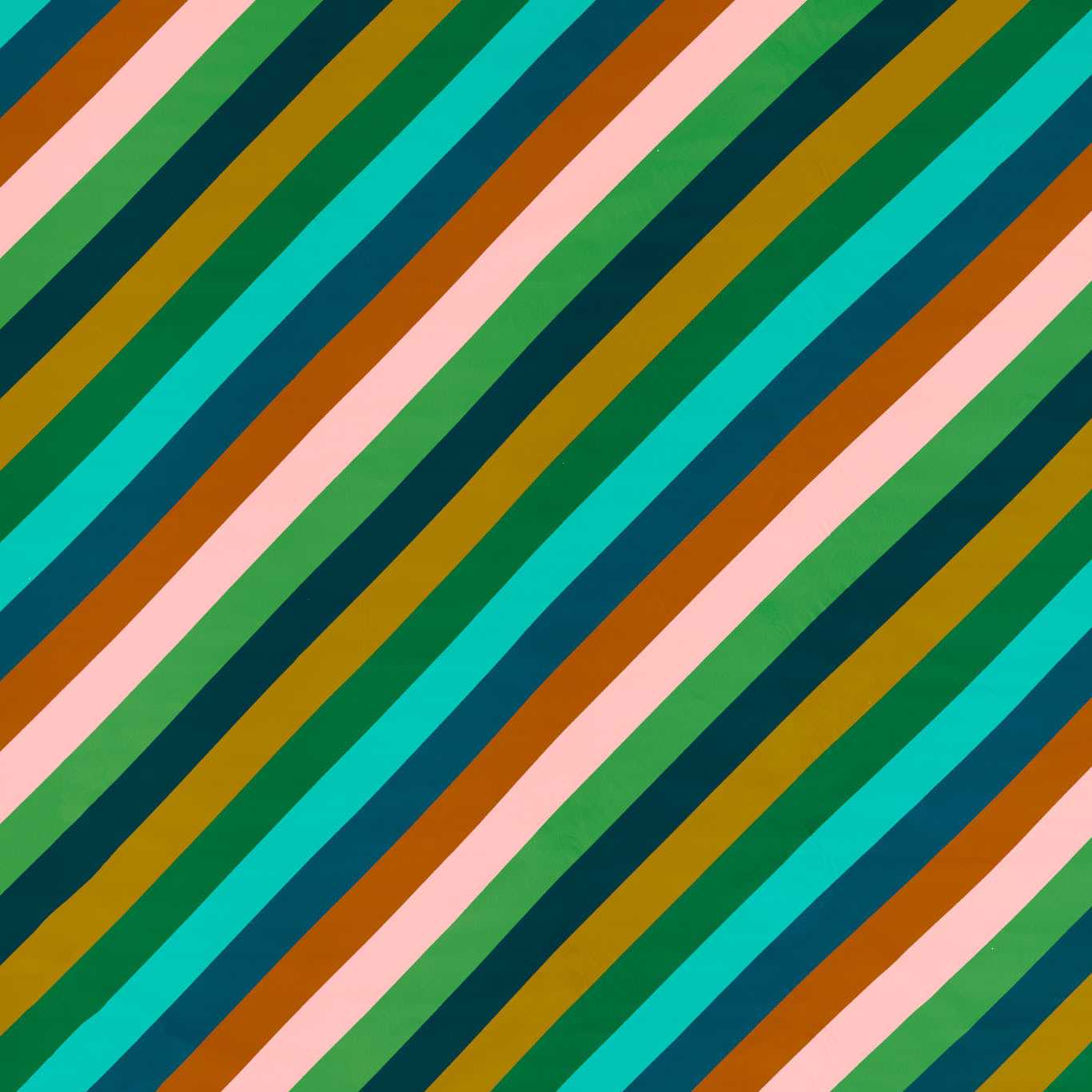Harlequin stof Sherbet stripe Emerald/Amber/Rose 121193