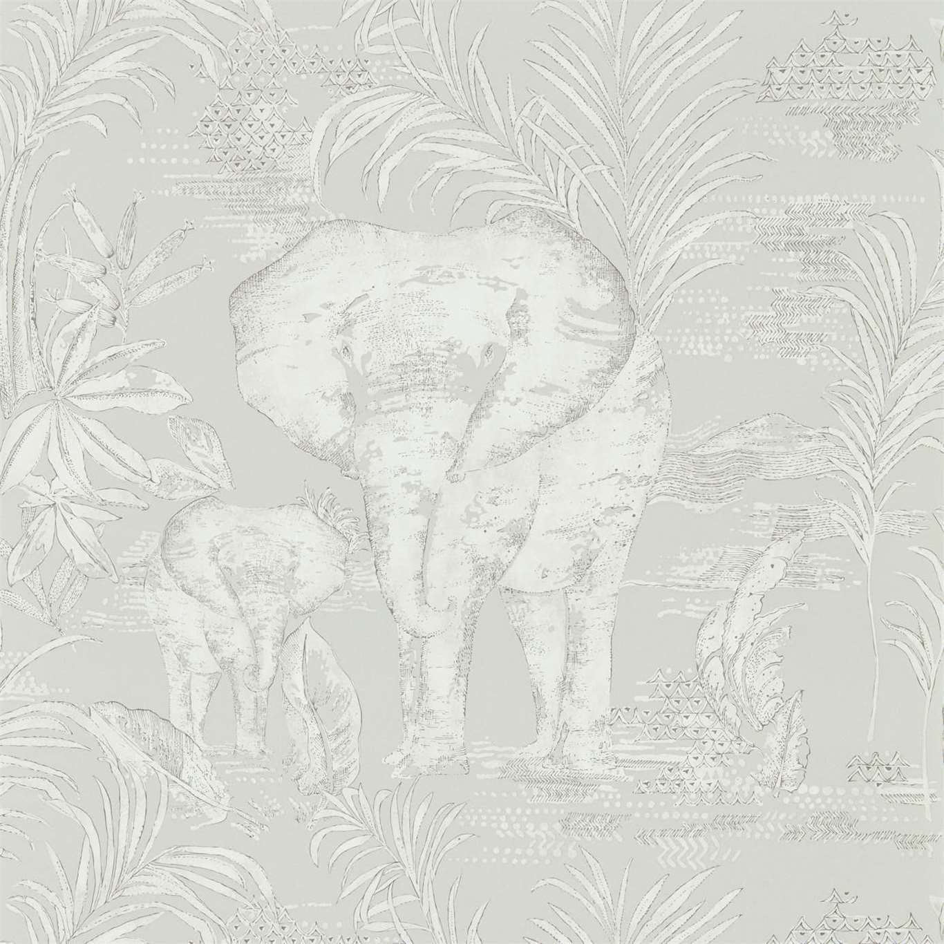 Harlequin behang Kinabalu Zilver 111777