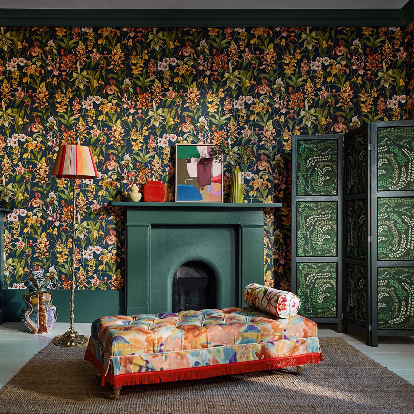 Harlequin behang Kalina Midnight 113010