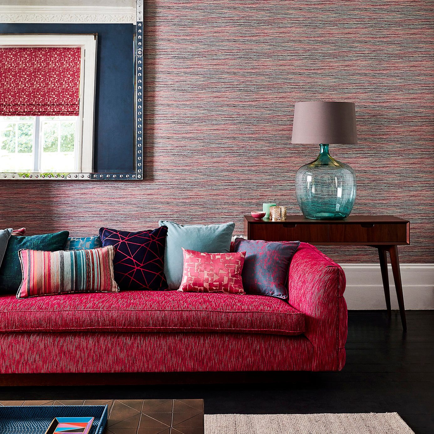 Harlequin behang Affinity Cerise/Teal 111950