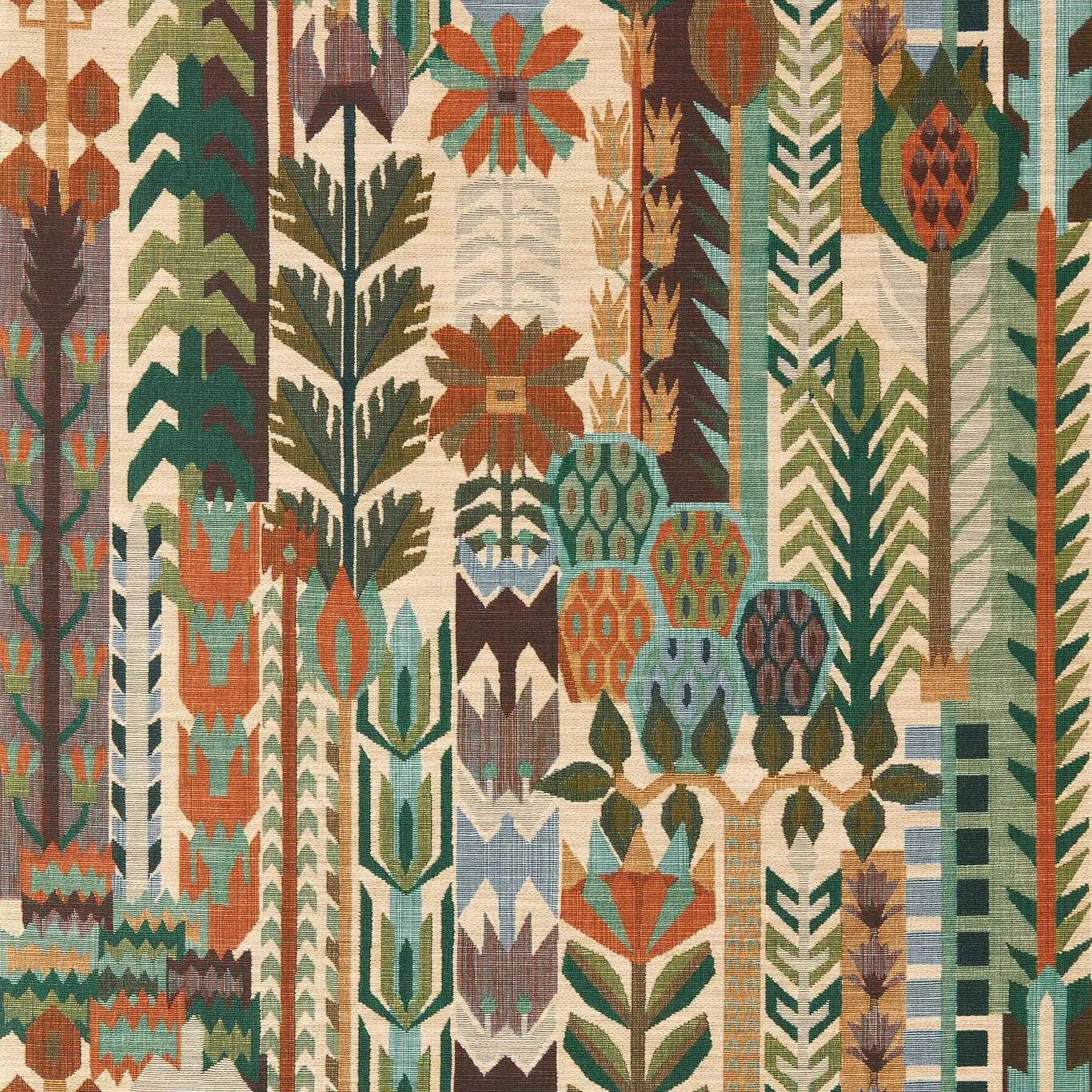 Harlequin behang Kuparr - Evergreen/Terracotta HFUP113356