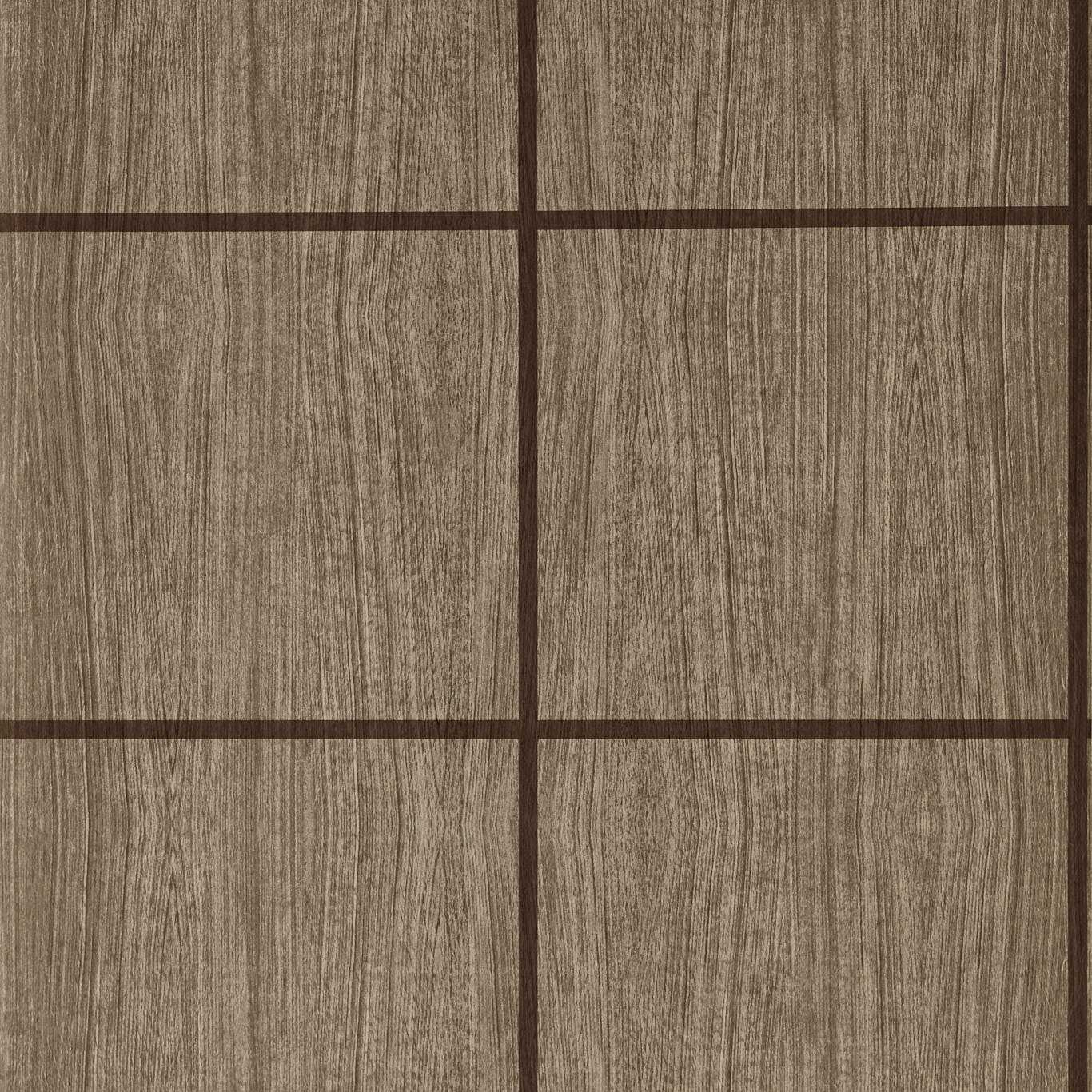 Harlequin behang Wood Blocks in de kleur Walnut/Gloss 113198