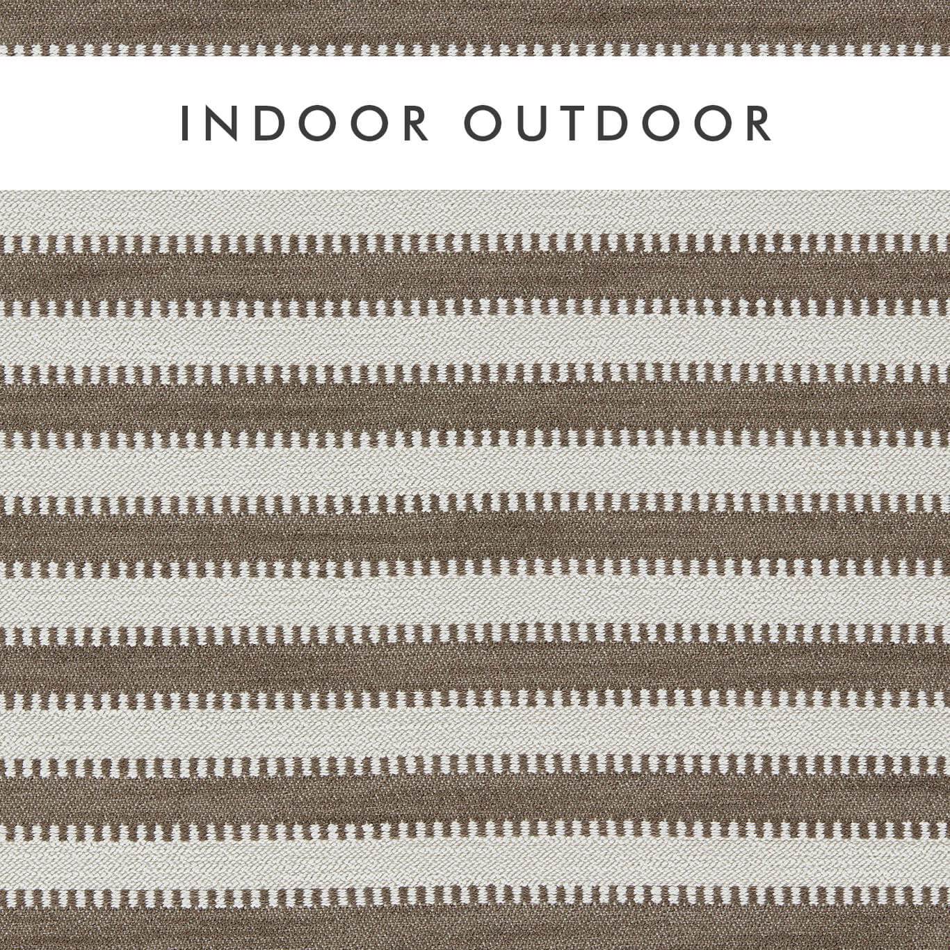 Harlequin stof Ocala Stripe-Chocolate Taupe 134526 indoor outdoor