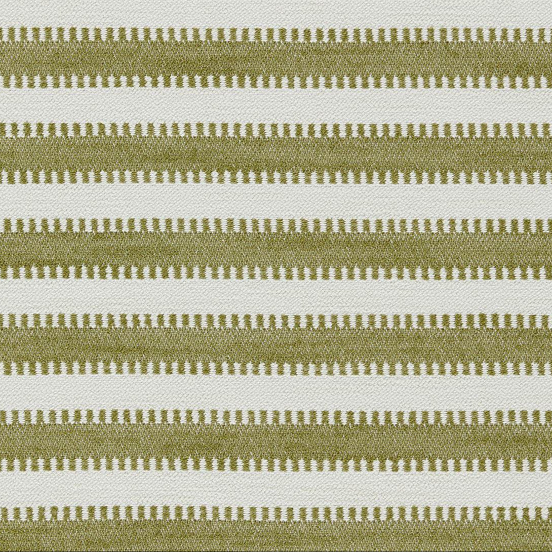 Harlequin indoor outdoor fabric Ocala Stripe in de kleur Grass/Chalk 134523