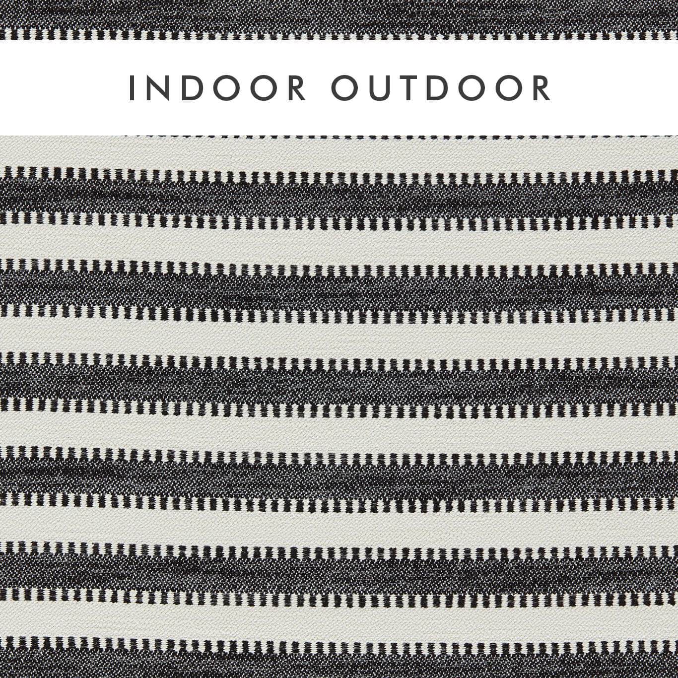 Harlequin indoor outdoor stof Ocala Stripe-Black Earth/Chalk 134527