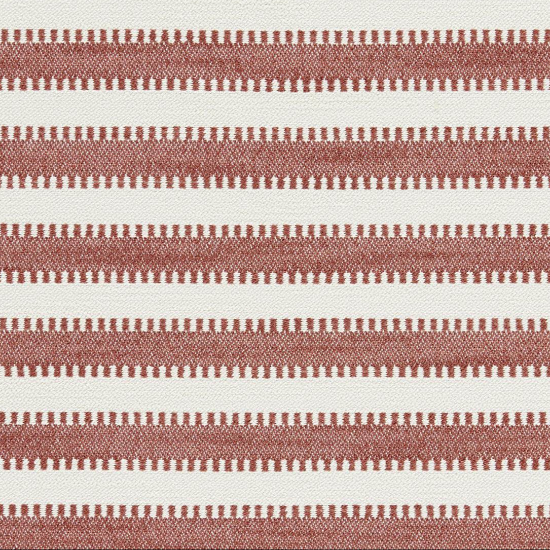 Harlequin fabric indoor outdoor Ocala Stripe in de kleur Rust/Chalk 134529