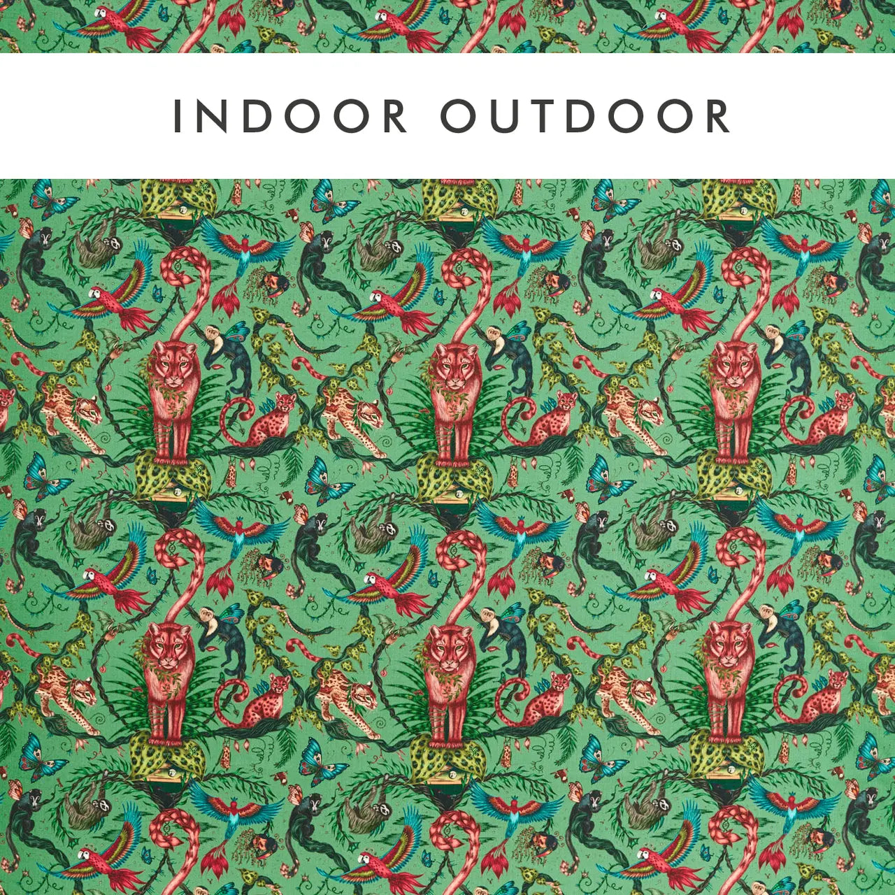 Harlequin in-outdoorstof Bosque Dreams Aquamarine CCF0865-01