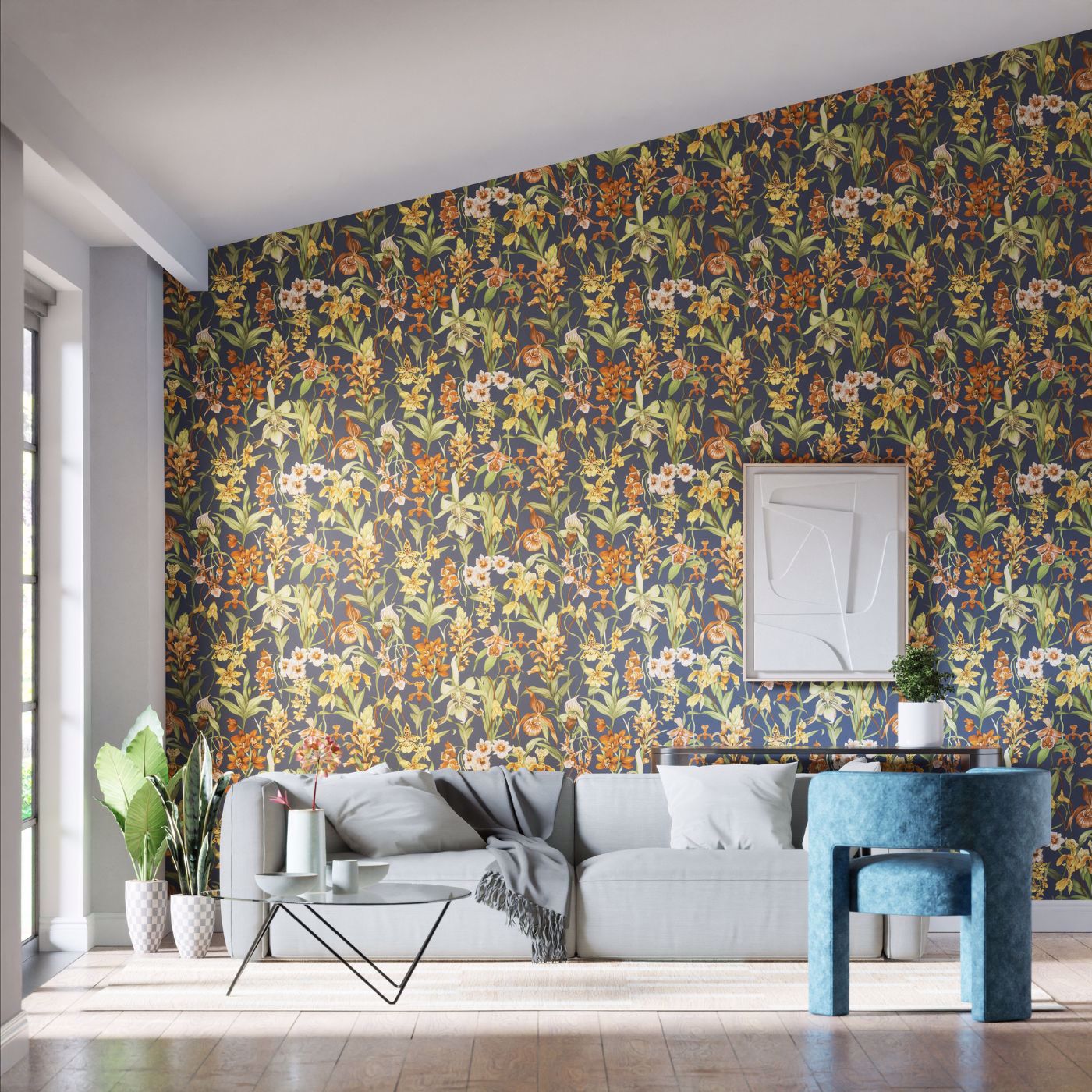 Harlequin behang Kalina Midnight 113010