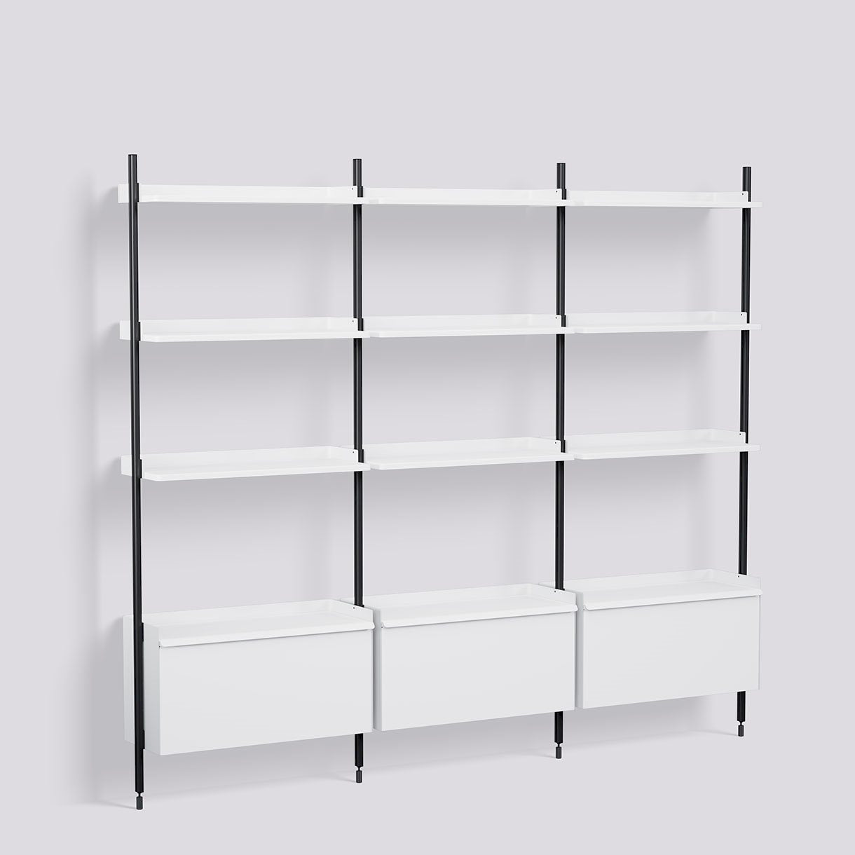 Hay Pier system 133 3 columns wandkast