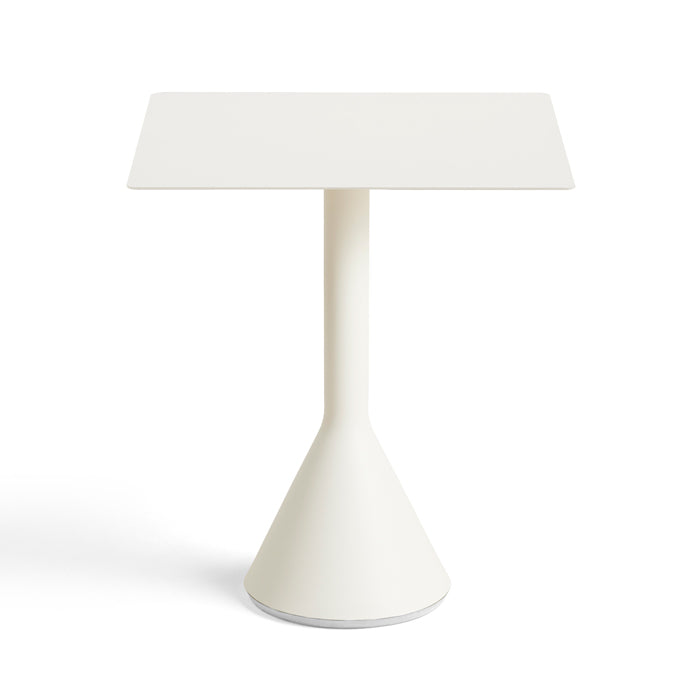 Hay Palissade Cone table square in de kleur Cream White