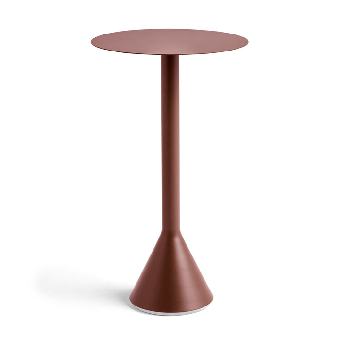 Hay Palissade Cone table met een diameter van 60 cm in de kleur Iron Red