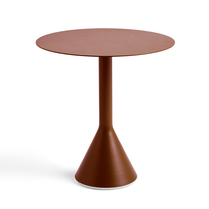 Hay Palissade Cone table diameter diameter 70 cm in de kleur Iron Red