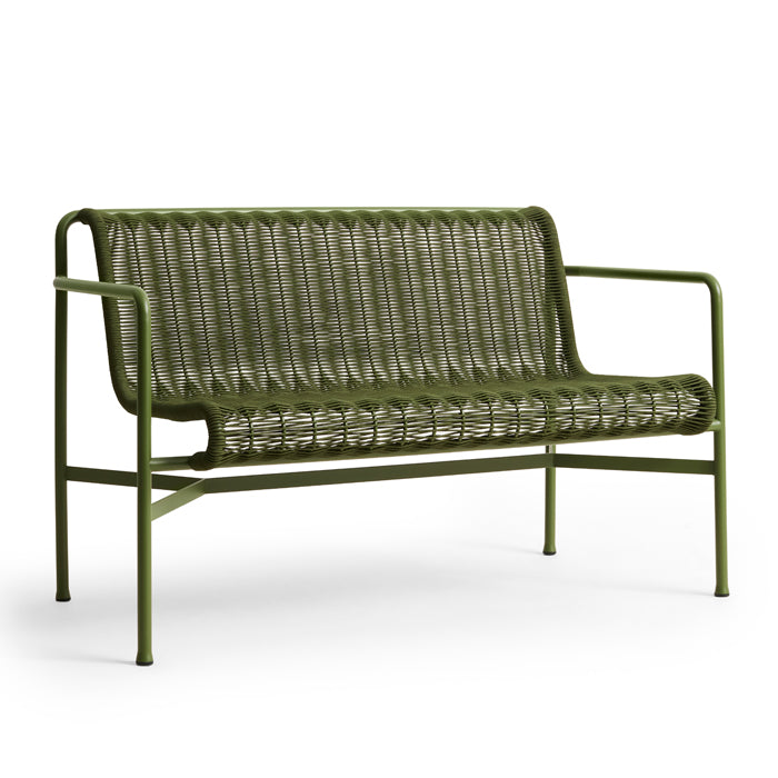 Hay Palissade Cord eetbank outdoor in de kleur Olive