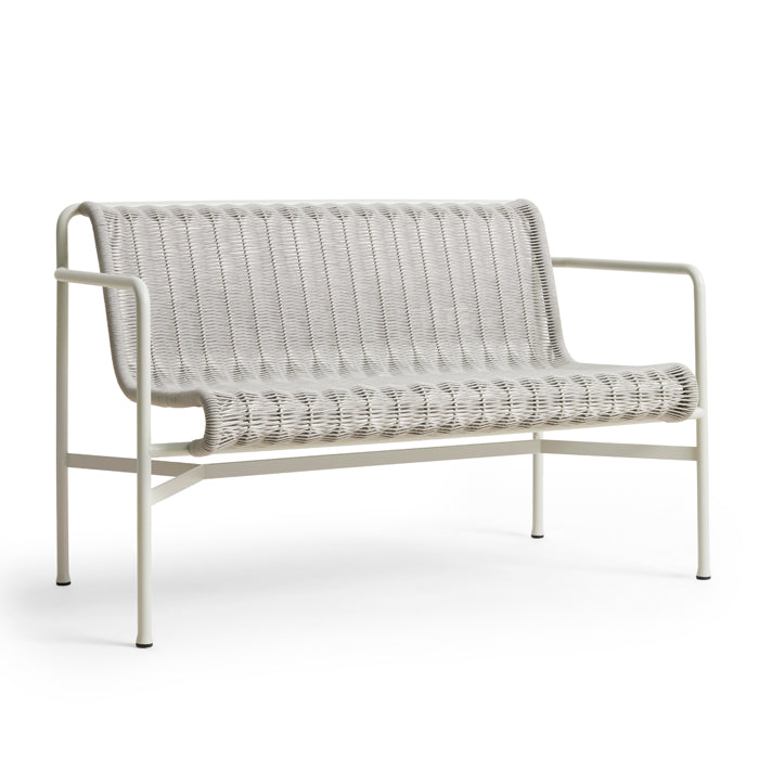 Hay Palissade Cord eetbank outdoor in de kleur Sky Grey