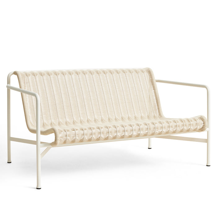 Hay Palissade Cord lounge bank in de kleur Cream White