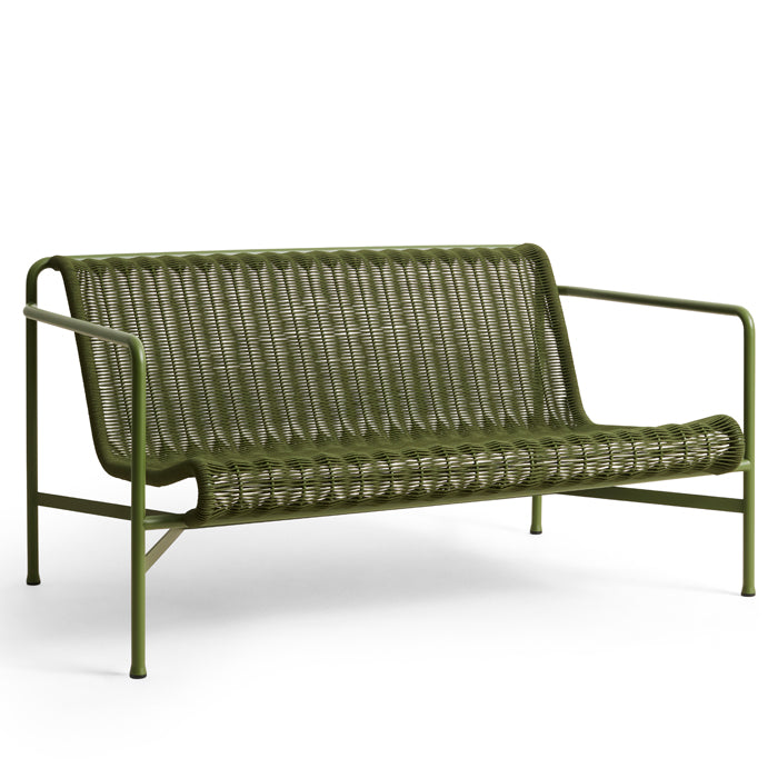 Hay Palissade Cord lounge bank in de kleur Olive