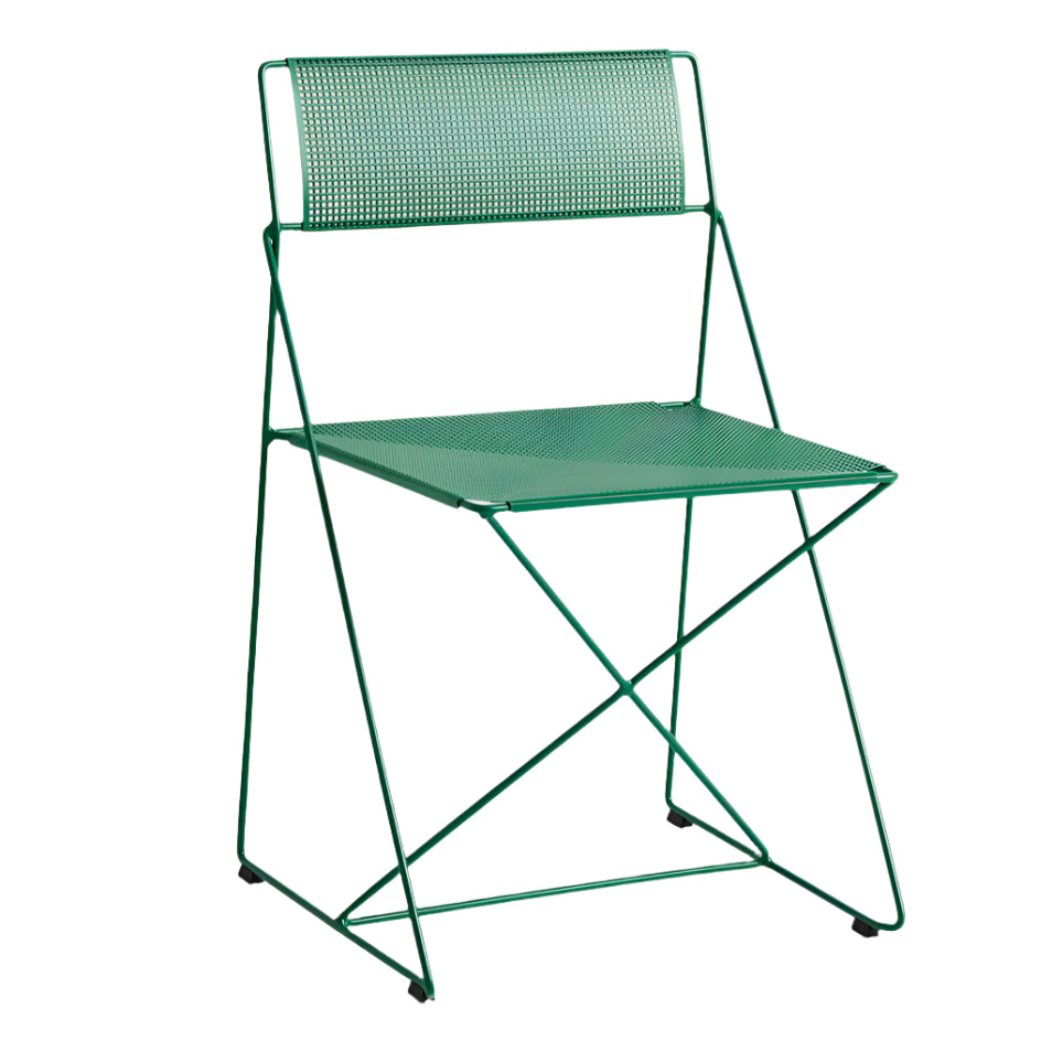 Hay X-Line chair Leek Green gepoedercoat stalen zitting en onderstel