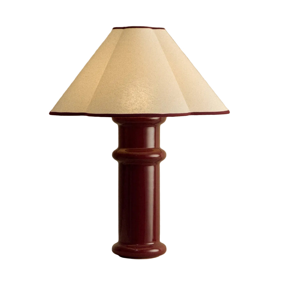 Tala Heath tafellamp Port Red aan