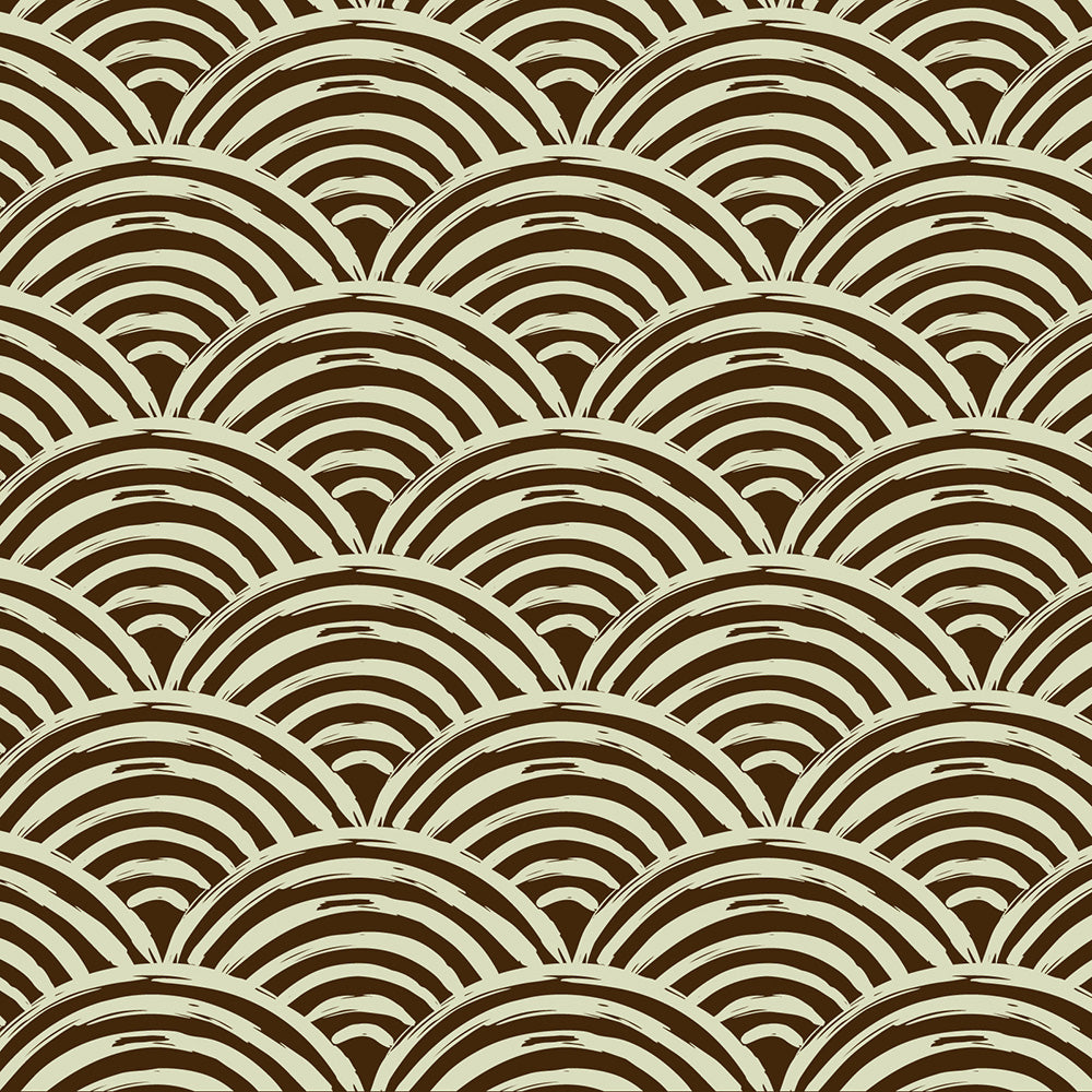 Ivy House behang Fans Brown IHW0012