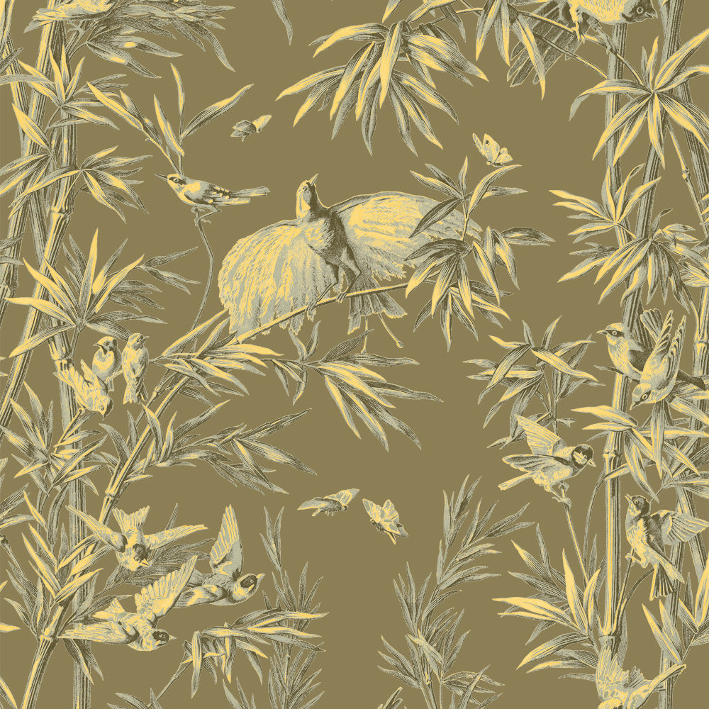 Ivy House behang Ludaix Toile Camel IHW0034