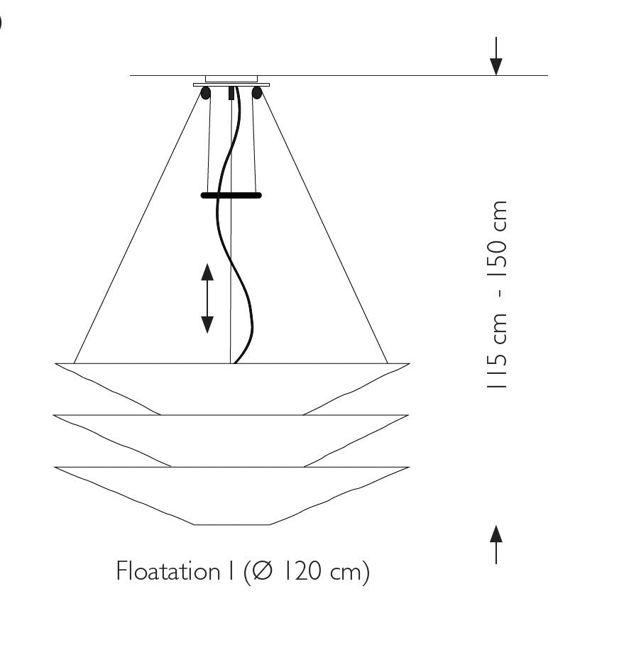 Ingo Maurer Floatation hanglamp