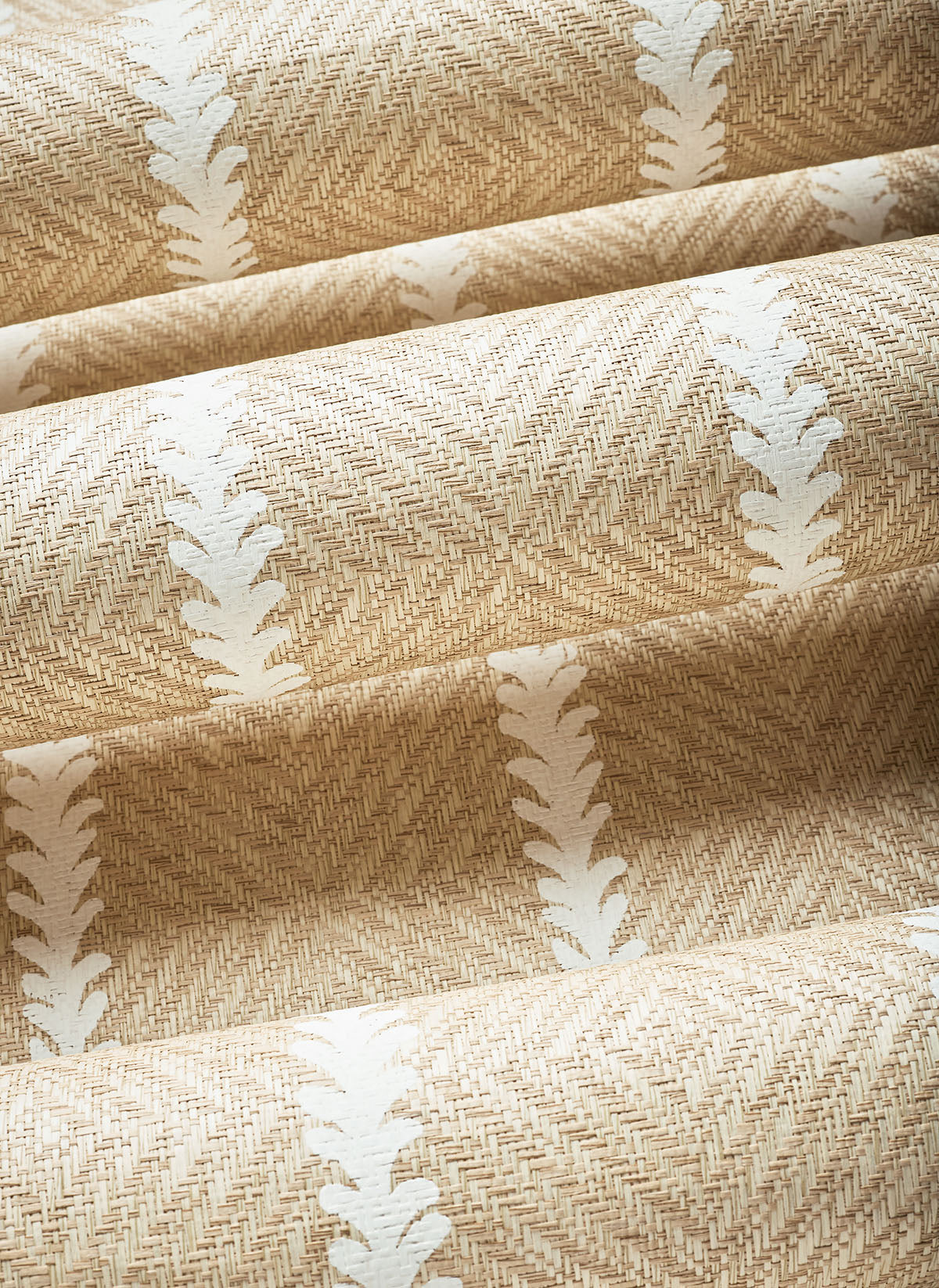 Thibaut behang Barrier Weave Wheat T15806