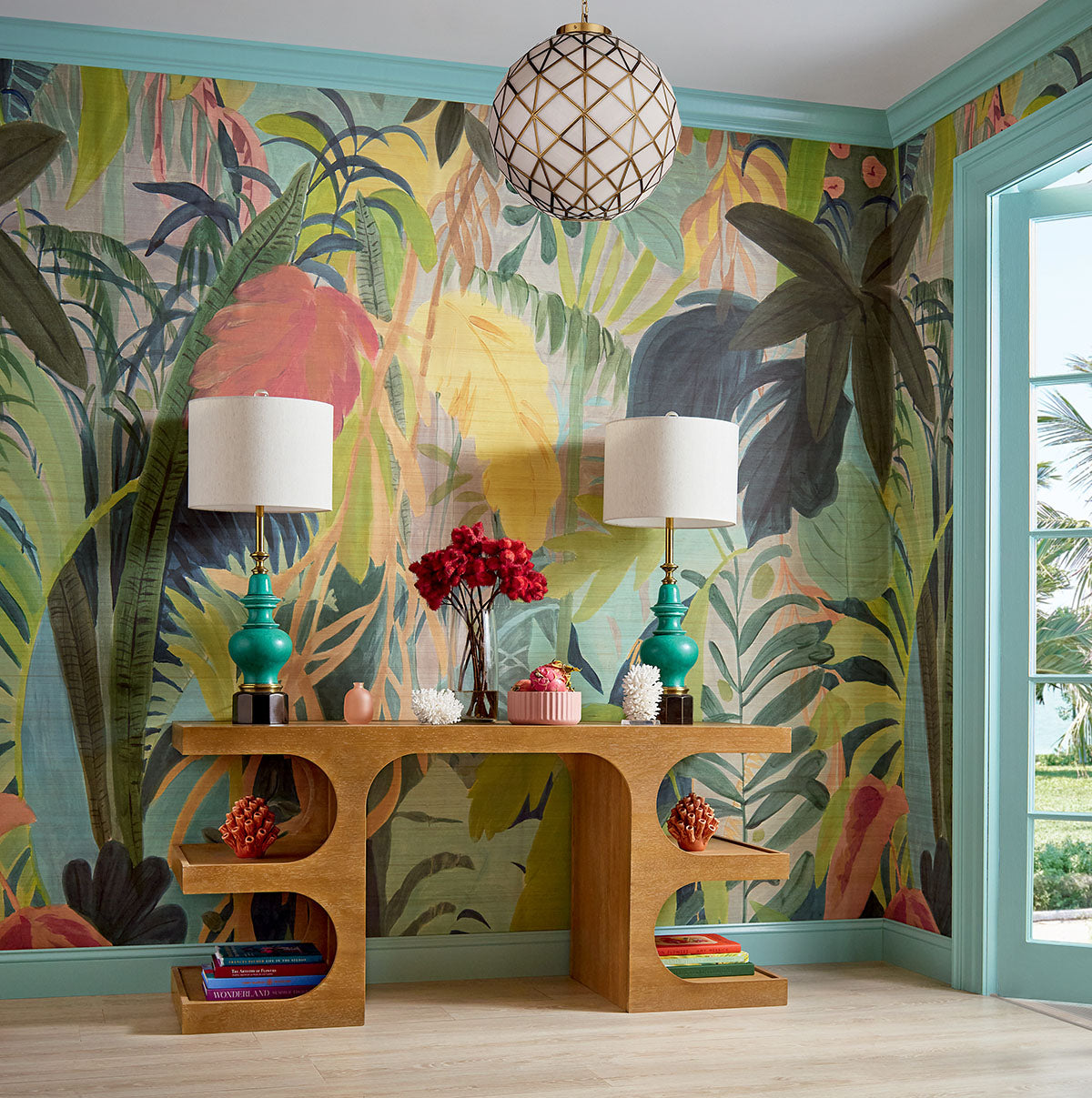 Thibaut behang Rainforest Mural Tropical TM15853