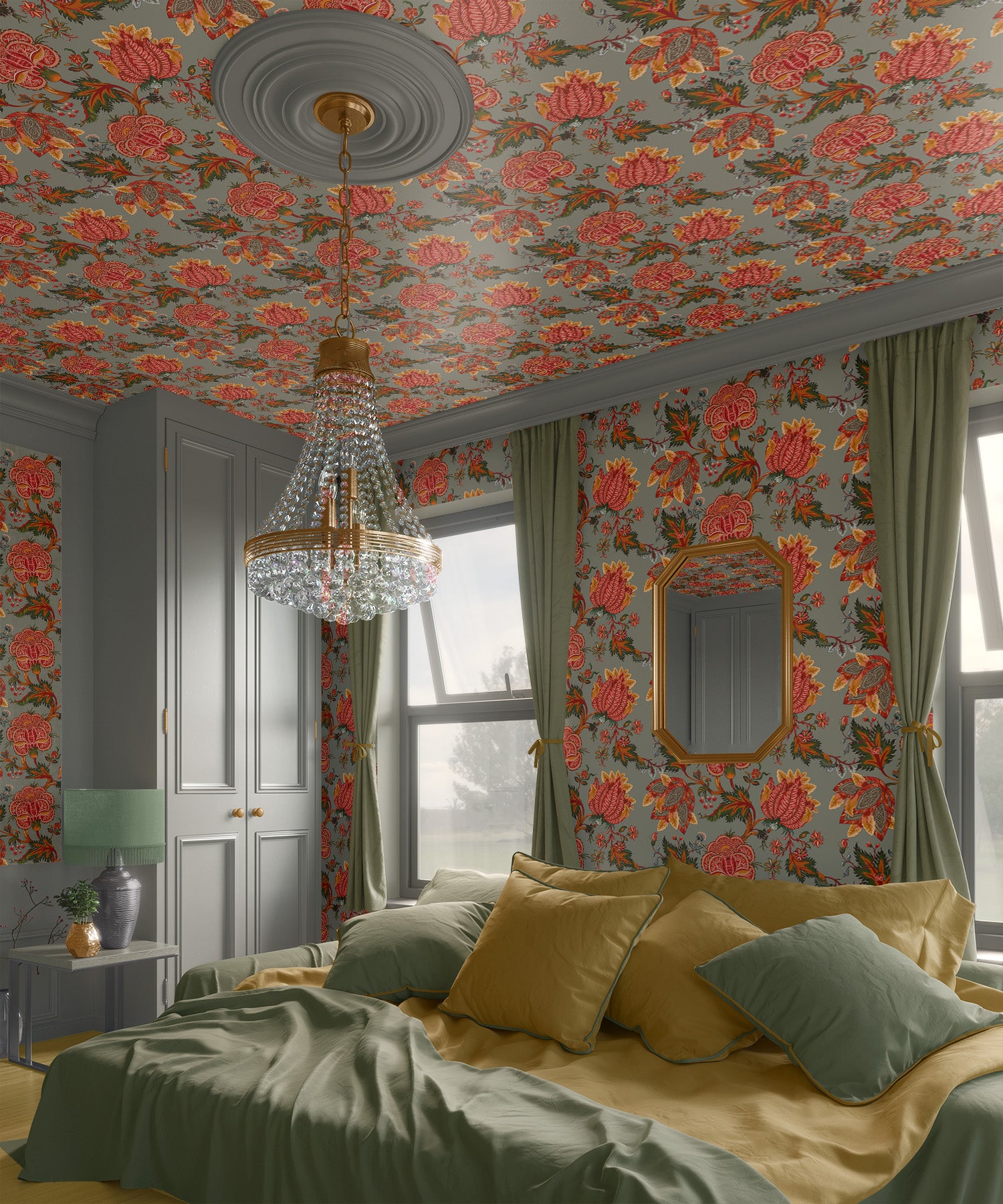 Ivy-House-Volume-II-Indienne-Floral-Wallpaper-Roomshot
