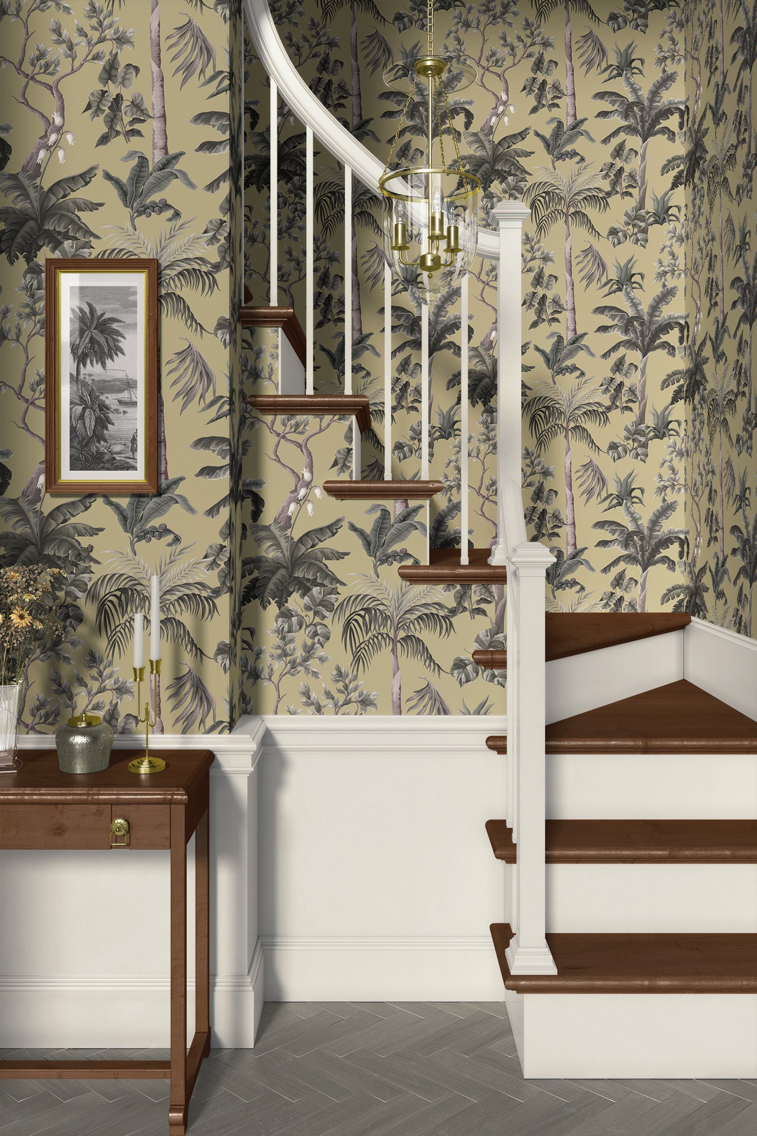 Ivy House behang Palm Woods Off White IHW0071