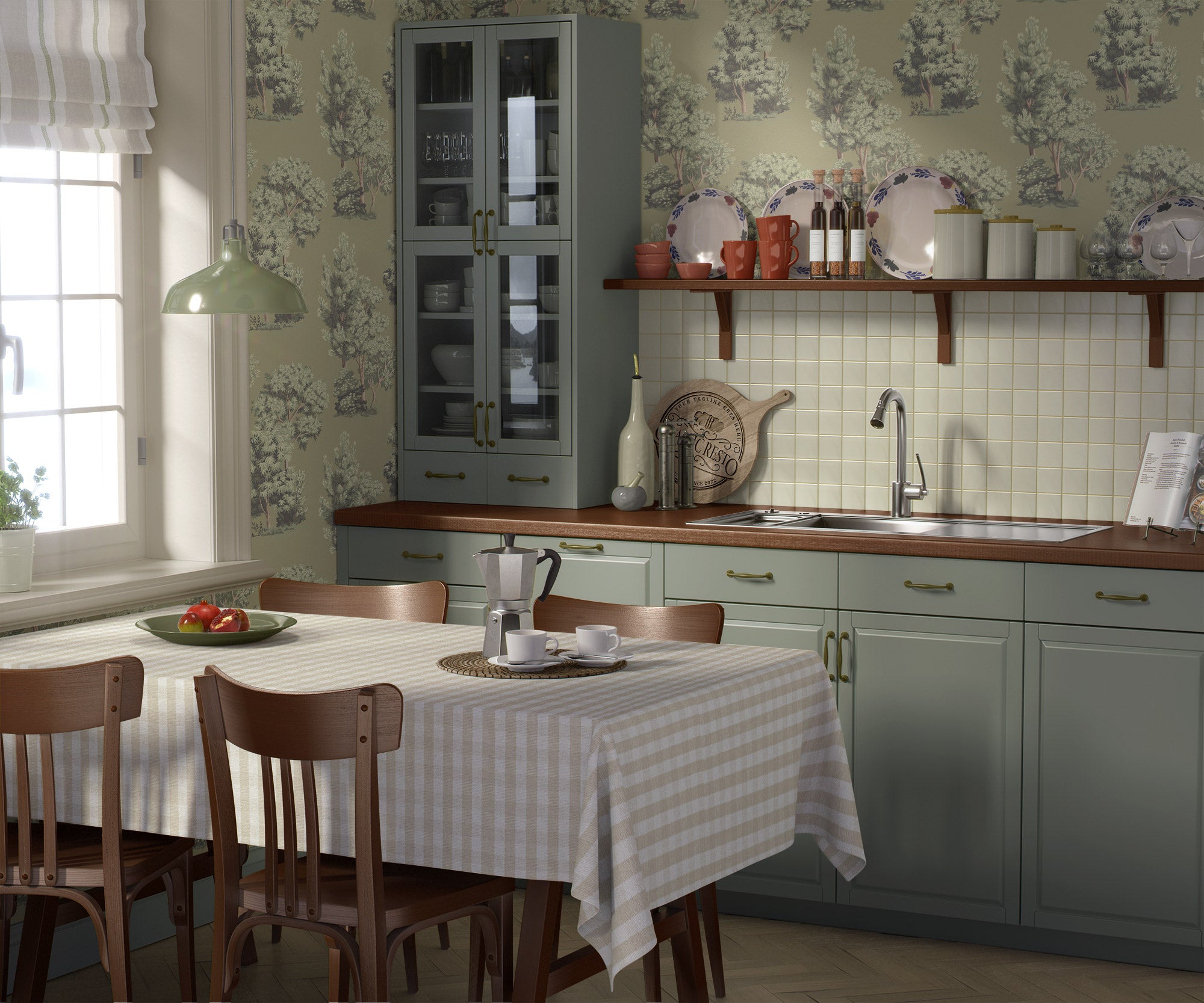 Ivy House behang Woods Taupe IHW0092