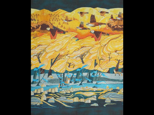 Jim Thompson stof Wild Winds JT014025001 set van 2 panelen