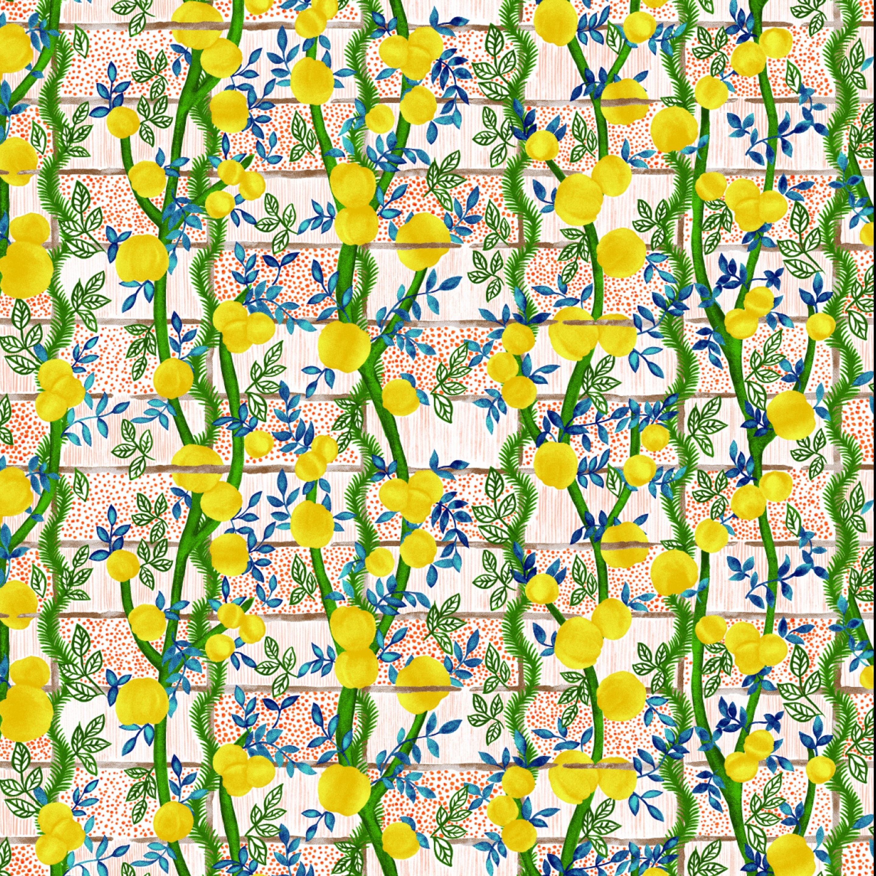 Jim Thompson behang Garden Party Fruit Punch JT021077001
