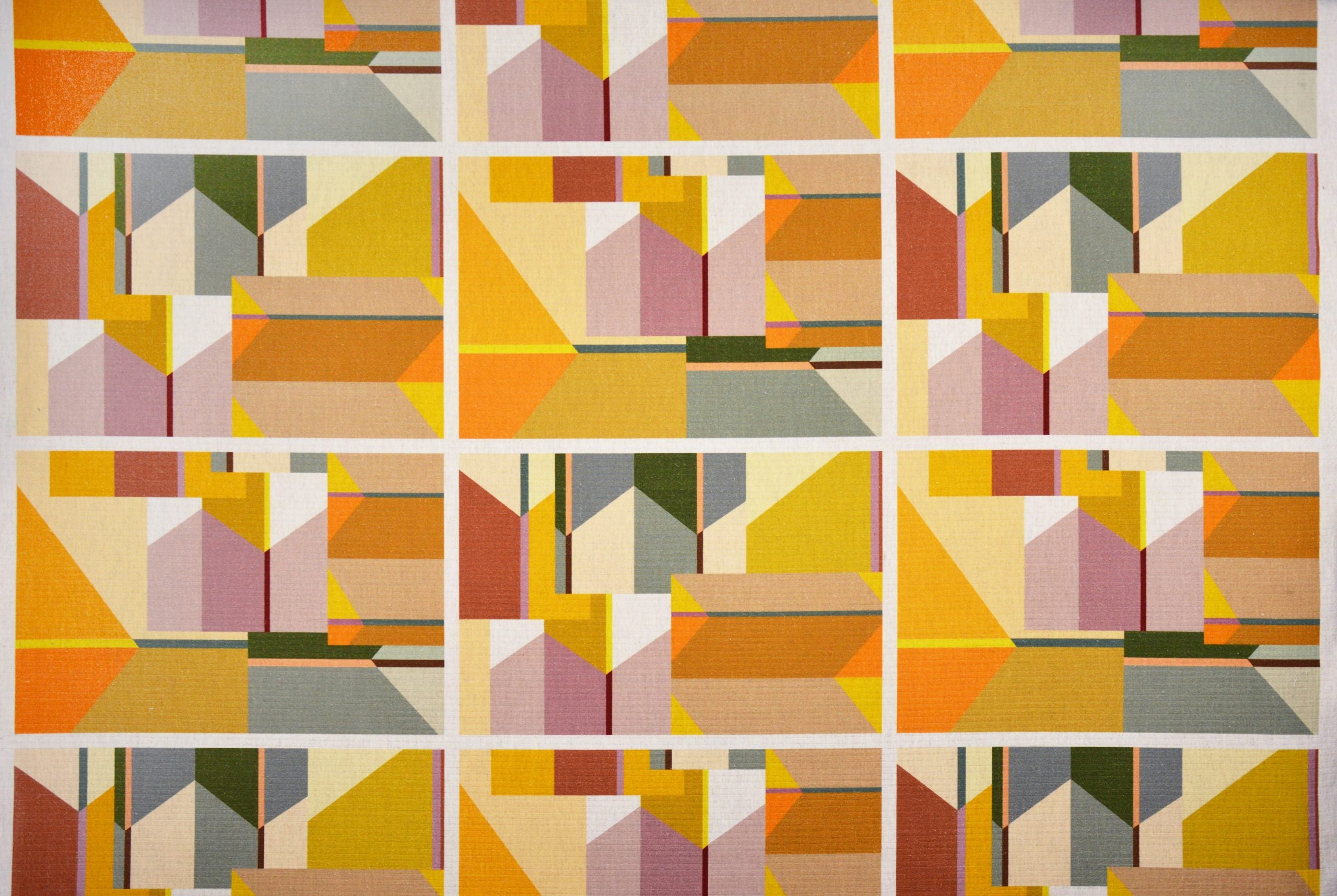 Karin Sajo stof figures libris KS 209 - Jaunes