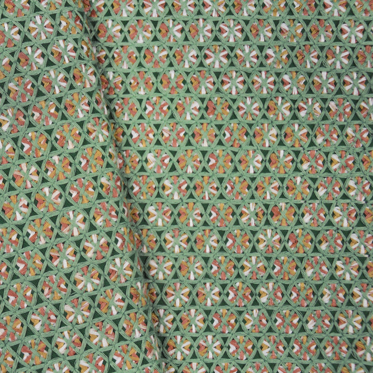 Karin Sajo stof Alvéoles KS 212 - Menthe Poivrée