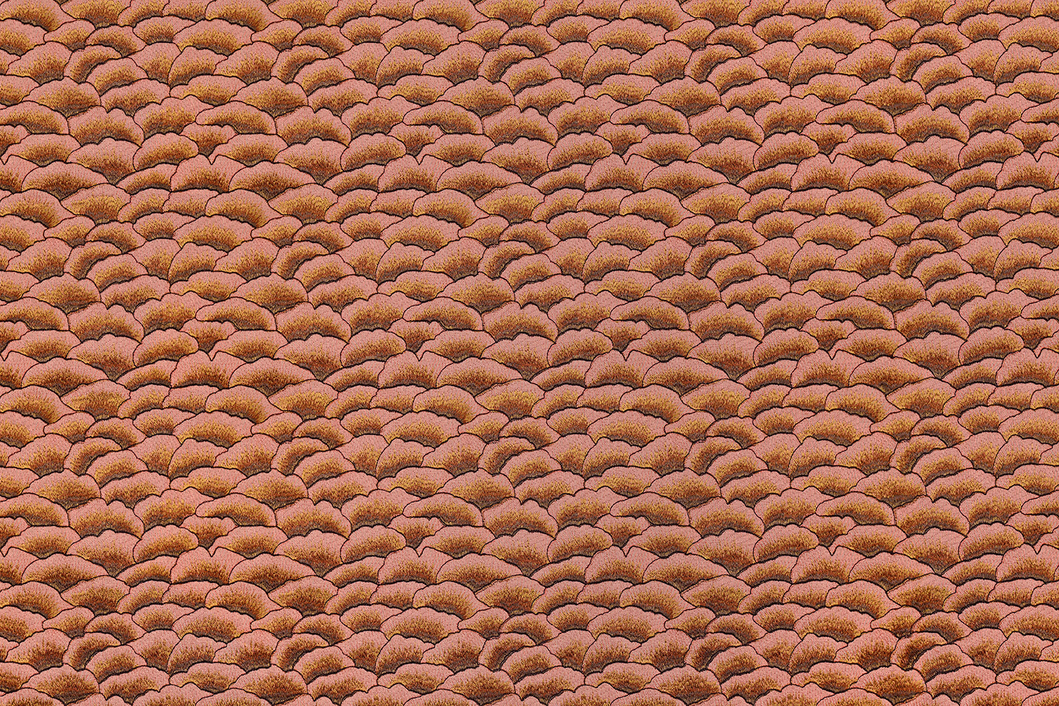 Karin Sajo stof Corolles KS 215 - Erable Rouge