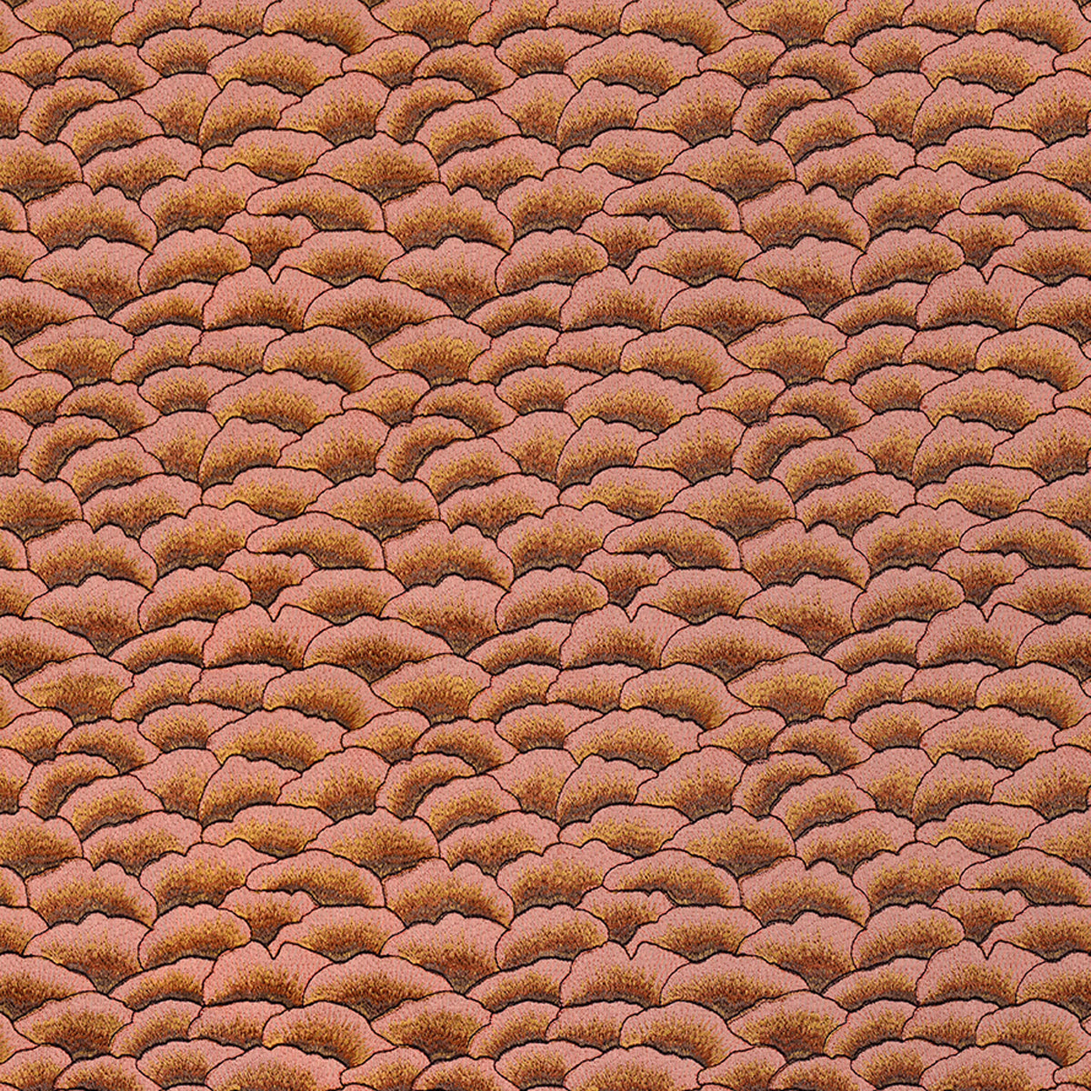 Karin Sajo stof Corolles KS 215 - Erable Rouge