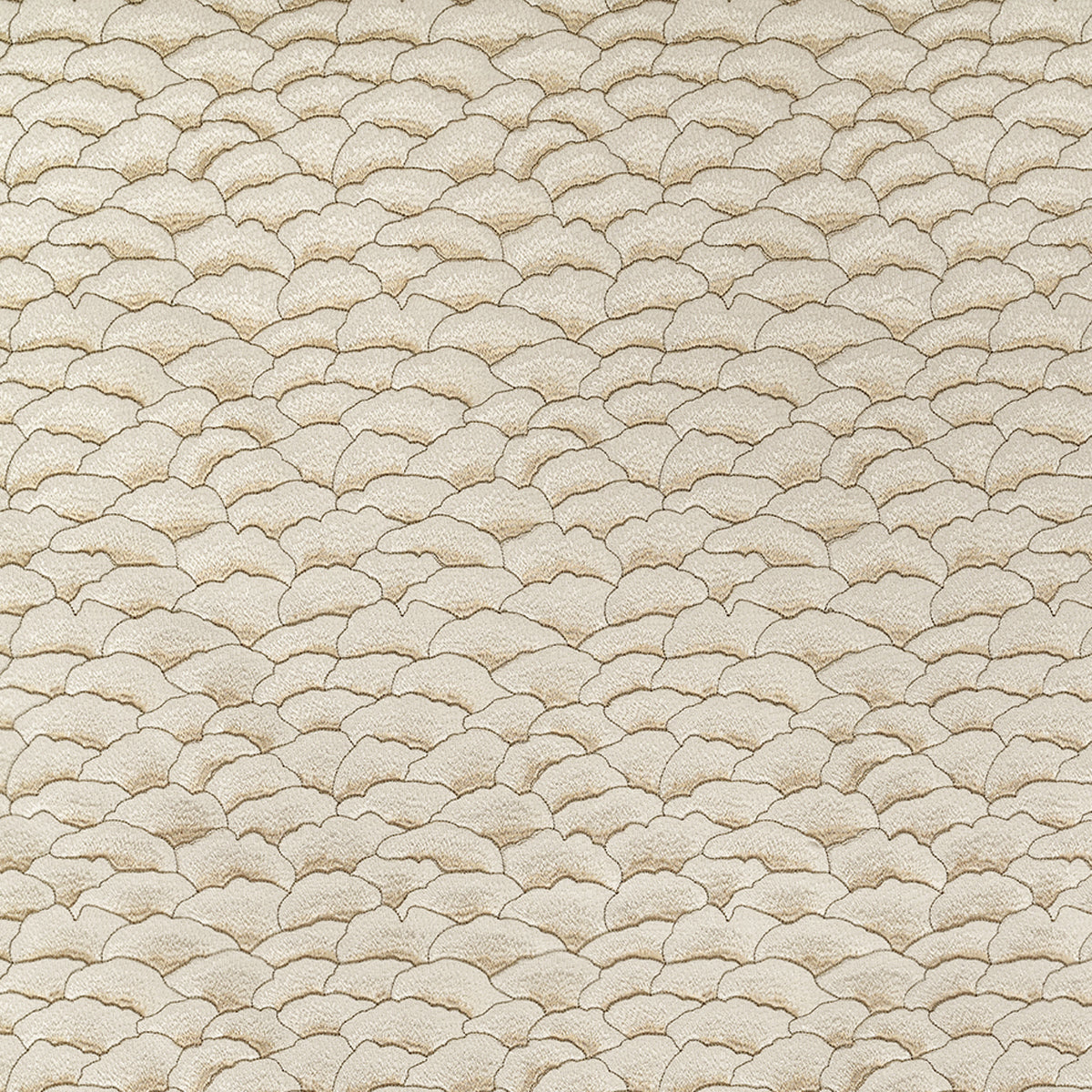 Karin Sajo stof Corolles KS 215 - Blanc de Nacre